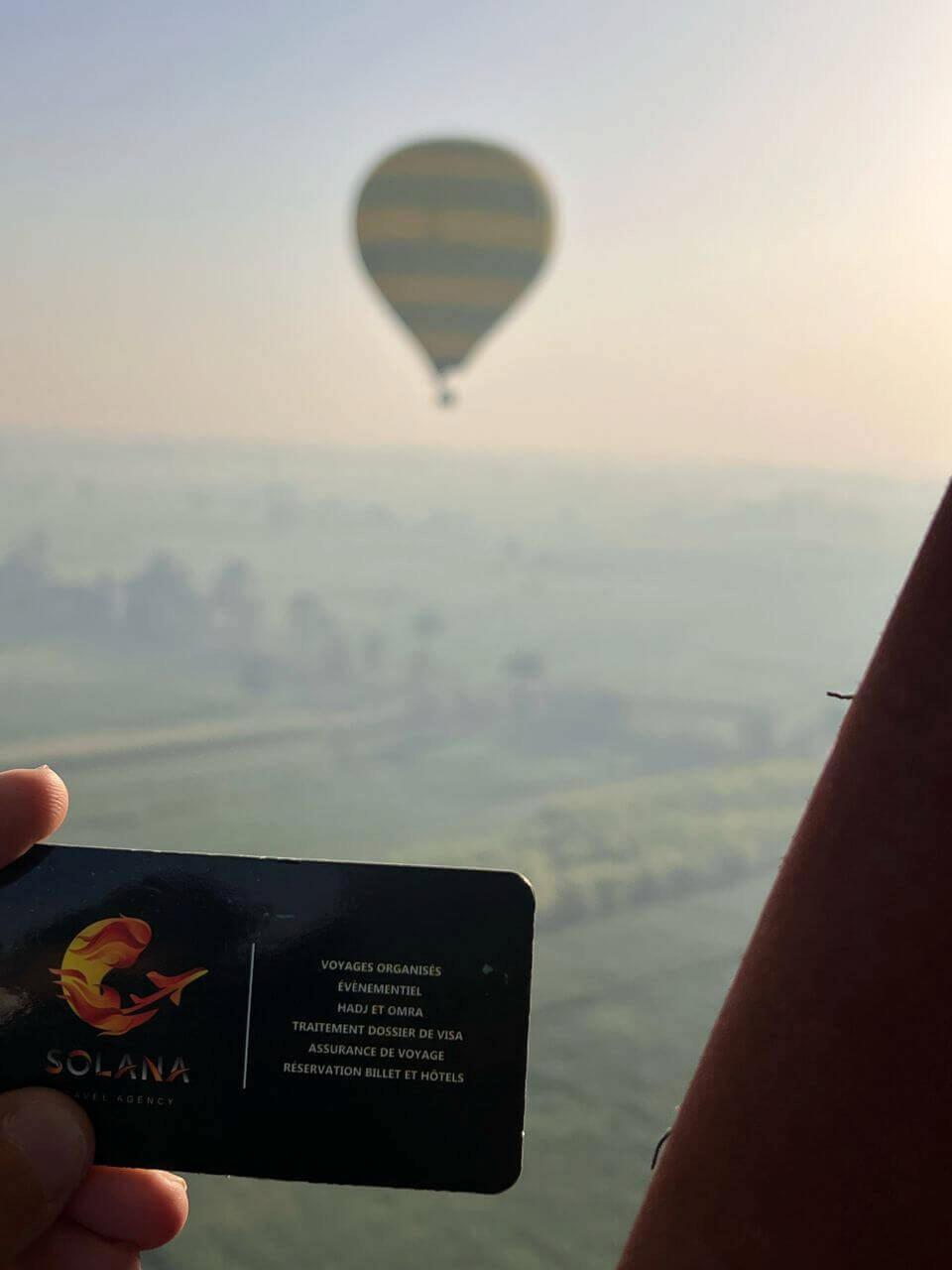 Assouan balloon tour package by Solana Travel Algeria